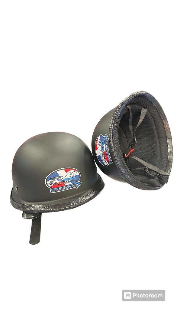 CASCO R40 GORRITA NEGRO MATE