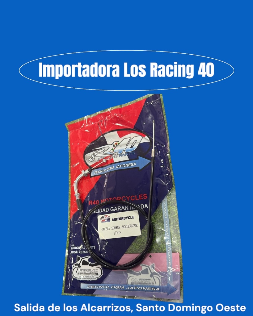 CABLE ACELERADOR GACELA  X-POWER R40